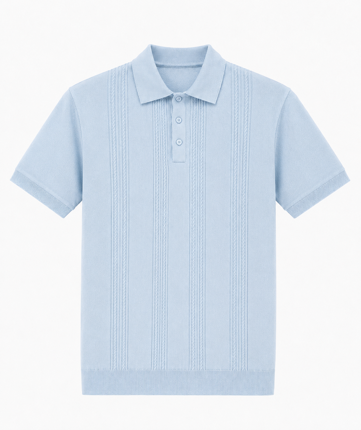Çizgili Polo Yaka Triko