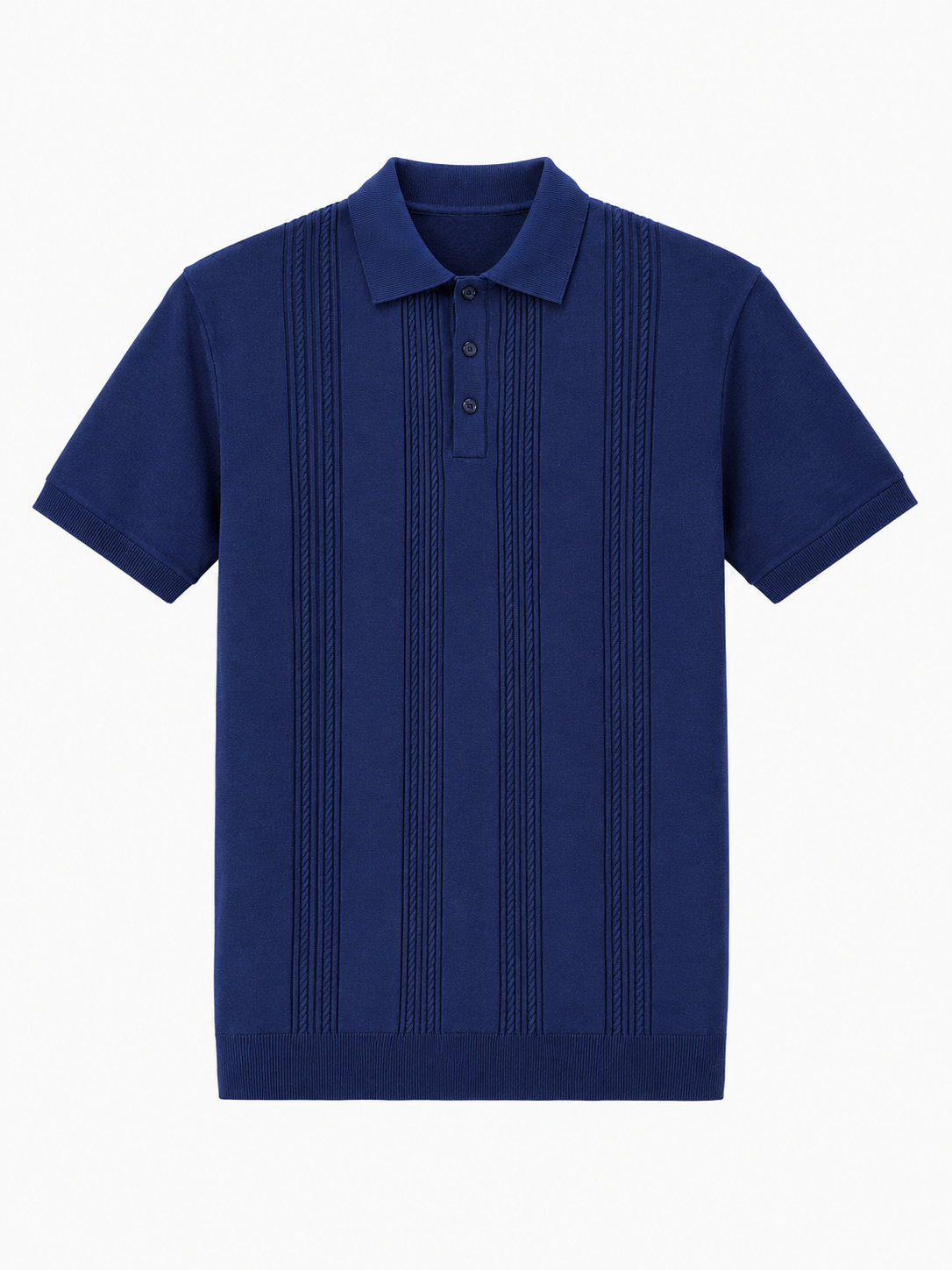 Çizgili Polo Yaka Triko