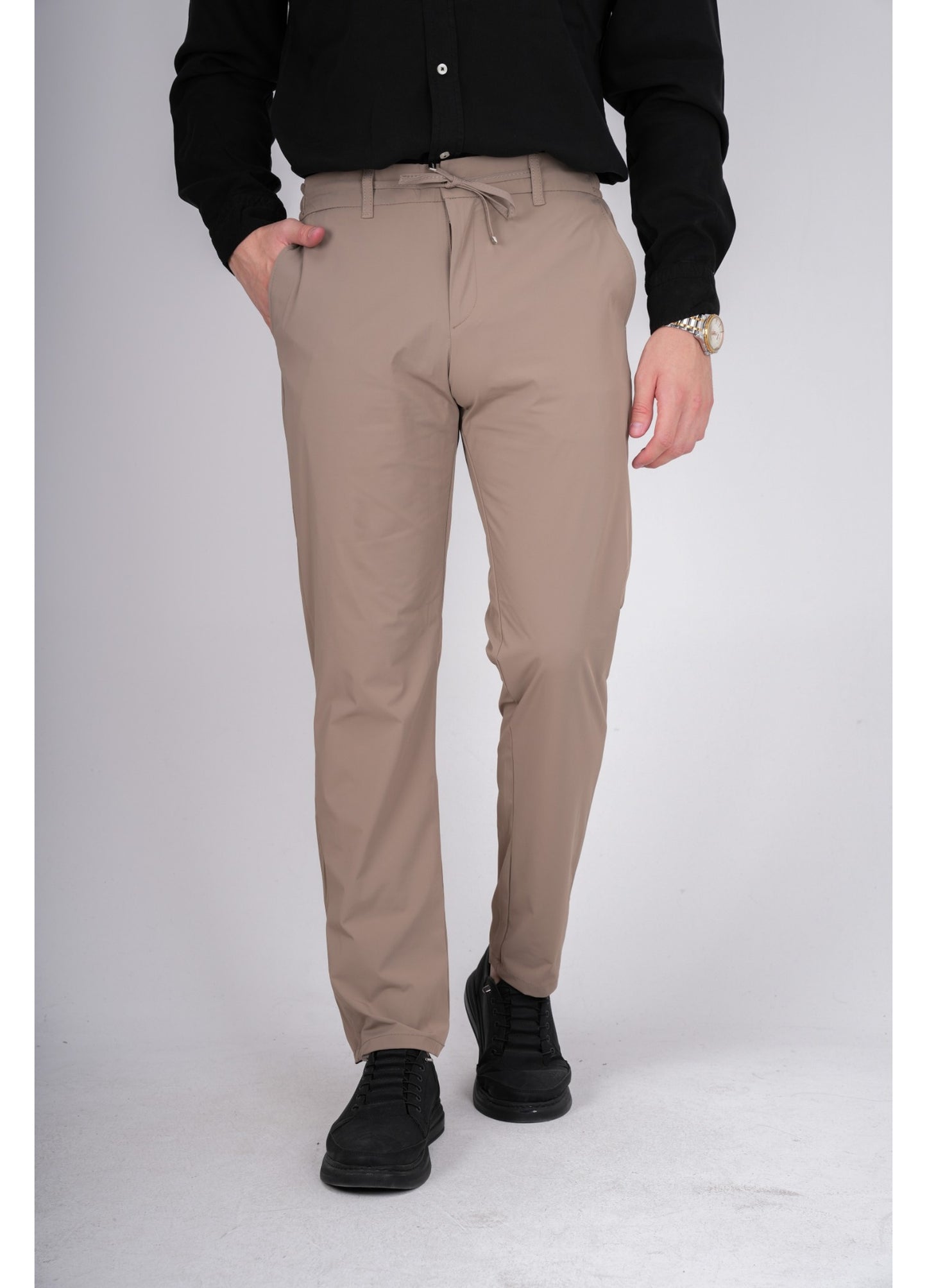 SLİMFİT ESNEK POLYAMİD PANTOLON